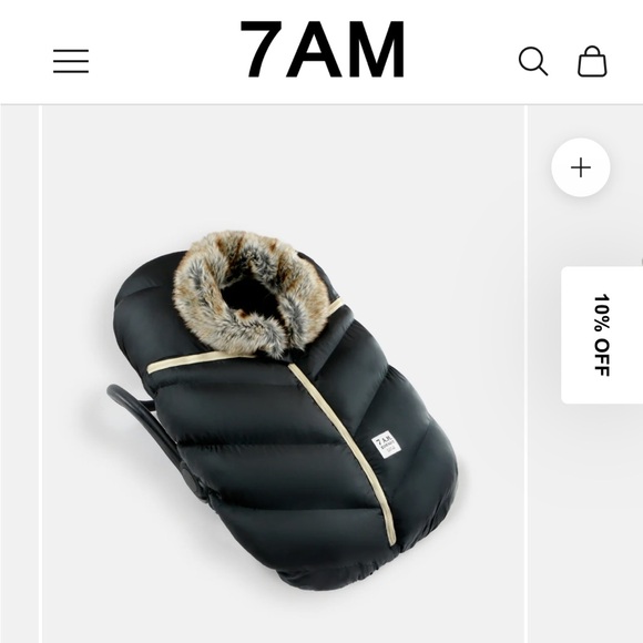 NWT 7AM Enfant Car Seat Cocoon in Tundra Black !! - Picture 2 of 16